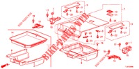 REAR FLOOR BOX  for Honda ACCORD TOURER DIESEL 2.2 SH 5 Doors 6 speed manual 2014