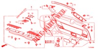 TAILGATE LINING/ REAR PANEL LINING (2D)  for Honda ACCORD TOURER DIESEL 2.2 SH 5 Doors 6 speed manual 2014