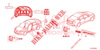 EMBLEMS/CAUTION LABELS  for Honda CIVIC 1.5 CONFORT 4 Doors 6 speed manual 2017