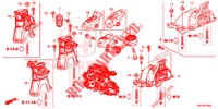 ENGINE MOUNTS (MT) for Honda CIVIC 1.5 ELEGANCE 4 Doors 6 speed manual 2017