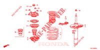 FRONT SHOCK ABSORBER  for Honda CIVIC 1.5 ELEGANCE 4 Doors 6 speed manual 2017