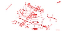 REAR BUMPER  for Honda CIVIC 1.5 ELEGANCE 4 Doors 6 speed manual 2017
