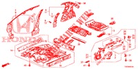 FLOOR/INNER PANELS  for Honda CIVIC 1.4 COMFORT 5 Doors 6 speed manual 2012