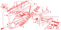 FRONT DOOR LINING (LH) for Honda CIVIC 1.4 COMFORT 5 Doors 6 speed manual 2012