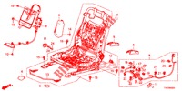 FRONT SEAT COMPONENTS (D.) (SIEGE REGLAGE MANUEL) for Honda CIVIC 1.4 COMFORT 5 Doors 6 speed manual 2012