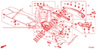 TAILGATE LINING/ REAR PANEL LINING (2D)  for Honda CIVIC 1.4 COMFORT 5 Doors 6 speed manual 2012