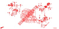 ENGINE MOUNTS (1.4L) for Honda CIVIC 1.4 S 5 Doors 6 speed manual 2012