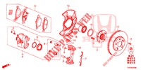 FRONT BRAKE  for Honda CIVIC 1.4 S 5 Doors 6 speed manual 2012
