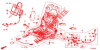 FRONT SEAT COMPONENTS (D.) (SIEGE REGLAGE MANUEL) for Honda CIVIC 1.4 S 5 Doors 6 speed manual 2012
