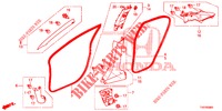 PILLAR GARNISH (LH) for Honda CIVIC 1.4 S 5 Doors 6 speed manual 2012