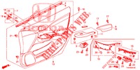 FRONT DOOR LINING (LH) for Honda CIVIC 1.8 COMFORT 5 Doors 6 speed manual 2012