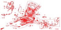 FRONT SEAT COMPONENTS (D.) (SIEGE REGLAGE MANUEL) for Honda CIVIC 1.8 COMFORT 5 Doors 6 speed manual 2012