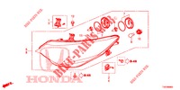 HEADLIGHT  for Honda CIVIC 1.8 COMFORT 5 Doors 6 speed manual 2012
