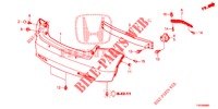 REAR BUMPER  for Honda CIVIC 1.8 COMFORT 5 Doors 6 speed manual 2012