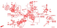 WATER PUMP/THERMOSTAT (1.8L) for Honda CIVIC 1.8 COMFORT 5 Doors 6 speed manual 2012