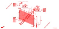 AIR CONDITIONER (CONDENSATEUR) for Honda CIVIC 1.8 COMFORT 5 Doors 5 speed automatic 2012