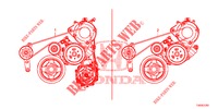 ALTERNATOR BELT (1.8L) for Honda CIVIC 1.8 COMFORT 5 Doors 5 speed automatic 2012