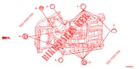 GROMMET (INFERIEUR) for Honda CIVIC 1.8 COMFORT 5 Doors 5 speed automatic 2012