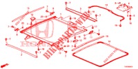 HEADLINER TRIM/SUN SHADE/ SLIDING GLASS  for Honda CIVIC 1.8 COMFORT 5 Doors 5 speed automatic 2012
