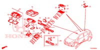 INTERIOR LIGHT  for Honda CIVIC 1.8 COMFORT 5 Doors 5 speed automatic 2012