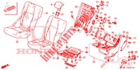 REAR SEAT/SEATBELT (G.) for Honda CIVIC 1.8 COMFORT 5 Doors 5 speed automatic 2012