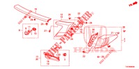 TAILLIGHT/LICENSE LIGHT (PGM FI)  for Honda CIVIC 1.8 COMFORT 5 Doors 5 speed automatic 2012