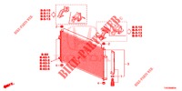 AIR CONDITIONER (CONDENSATEUR) for Honda CIVIC 1.8 EXECUTIVE 5 Doors 5 speed automatic 2012