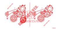 ALTERNATOR BELT (1.8L) for Honda CIVIC 1.8 EXECUTIVE 5 Doors 5 speed automatic 2012