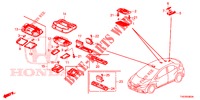 INTERIOR LIGHT  for Honda CIVIC 1.8 EXECUTIVE 5 Doors 5 speed automatic 2012