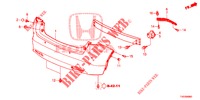 REAR BUMPER  for Honda CIVIC 1.8 EXECUTIVE 5 Doors 5 speed automatic 2012
