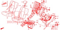 REAR SEAT/SEATBELT (G.) for Honda CIVIC 1.8 EXECUTIVE 5 Doors 5 speed automatic 2012