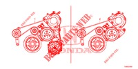 ALTERNATOR BELT (1.8L) for Honda CIVIC 1.8 S 5 Doors 6 speed manual 2012