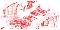 FLOOR/INNER PANELS  for Honda CIVIC 1.8 S 5 Doors 6 speed manual 2012