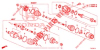 FRONT DRIVESHAFT/HALF SHA FT (1.8L) for Honda CIVIC 1.8 S 5 Doors 6 speed manual 2012