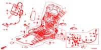 FRONT SEAT COMPONENTS (D.) (SIEGE REGLAGE MANUEL) for Honda CIVIC 1.8 S 5 Doors 6 speed manual 2012
