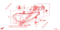 HEADLIGHT  for Honda CIVIC 1.8 S 5 Doors 6 speed manual 2012