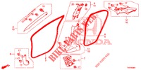 PILLAR GARNISH (LH) for Honda CIVIC 1.8 S 5 Doors 6 speed manual 2012