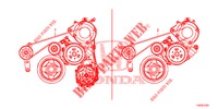 ALTERNATOR BELT (1.8L) for Honda CIVIC 1.8 EXECUTIVE 5 Doors 5 speed automatic 2012