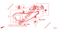 HEADLIGHT  for Honda CIVIC 1.8 EXECUTIVE 5 Doors 5 speed automatic 2012