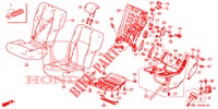 REAR SEAT/SEATBELT (G.) for Honda CIVIC 1.8 EXECUTIVE 5 Doors 5 speed automatic 2012