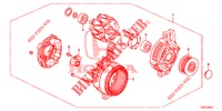 ALTERNATOR (DENSO) (DIESEL) (2.2L) for Honda CIVIC DIESEL 2.2 ELEGANCE 5 Doors 6 speed manual 2012