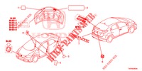 EMBLEMS/CAUTION LABELS  for Honda CIVIC DIESEL 2.2 ELEGANCE 5 Doors 6 speed manual 2012