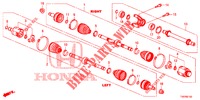 FRONT DRIVESHAFT/HALF SHA FT (DIESEL) (2.2L) for Honda CIVIC DIESEL 2.2 ELEGANCE 5 Doors 6 speed manual 2012