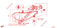 HEADLIGHT  for Honda CIVIC DIESEL 2.2 ELEGANCE 5 Doors 6 speed manual 2012