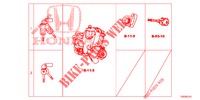 KEY CYLINDER SET(LH)  for Honda CIVIC DIESEL 2.2 ELEGANCE 5 Doors 6 speed manual 2012