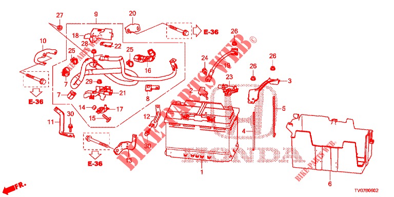 BATTERY/IGNITION COIL (DIESEL) (2.2L) for Honda CIVIC DIESEL 2.2 ELEGANCE 5 Doors 6 speed manual 2012