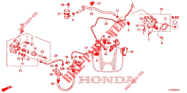 BRAKE MASTER CYLINDER (DIESEL) (2.2L) (LH) for Honda CIVIC DIESEL 2.2 ELEGANCE 5 Doors 6 speed manual 2012