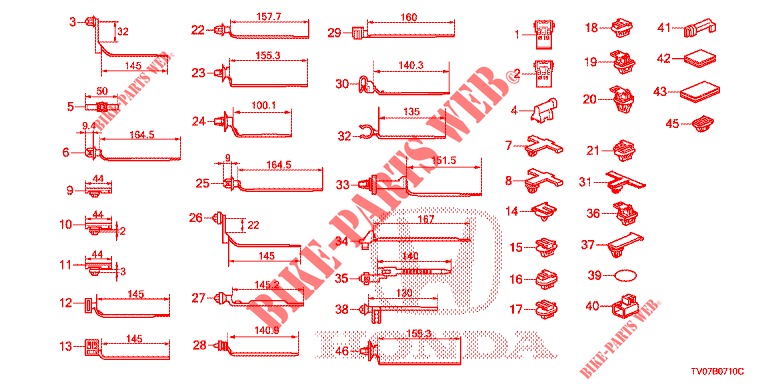 HARNESS BAND/BRACKET (RH)  for Honda CIVIC DIESEL 2.2 ELEGANCE 5 Doors 6 speed manual 2012
