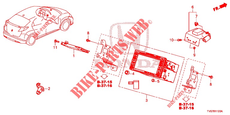 NAVI ATTACHMENT KIT  for Honda CIVIC DIESEL 2.2 ELEGANCE 5 Doors 6 speed manual 2012