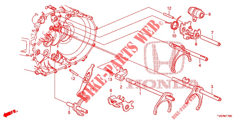 SHIFT FORK/SETTING SCREW (DIESEL) (2.2L) for Honda CIVIC DIESEL 2.2 ELEGANCE 5 Doors 6 speed manual 2012